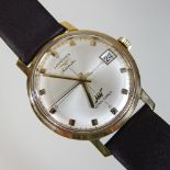 A 1970's Longines Ultra-Chron gold plated gentleman's automatic wristwatch,