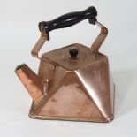 An early 20th century copper kettle, of Arts and Crafts design,
