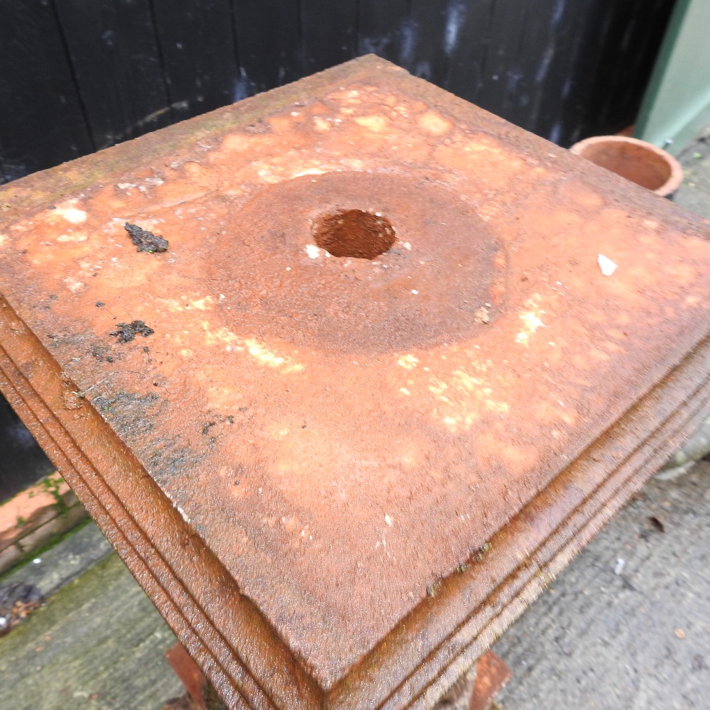 A Haddon style reconstituted stone garden fountain, with figural supports, - Image 2 of 8