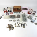 A collection of 19th century and later coins,