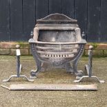 A cast iron fire grate, 57cm,