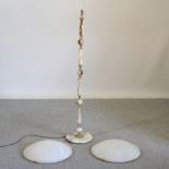 An onyx standard lamp,