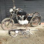 Amended - A 1970 Triumph Saint vintage motorbike, barn find, with some paperwork,