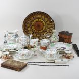 A collection of various china,