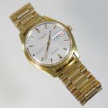 A 1970's Longines Admiral gold plated gentleman's automatic wristwatch,