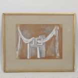 Eve Swinstead-Smith, 20th century, Czernyana, set design, signed, mixed media, on paper,