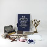 A collection of items relating to Judaism, to include The Ashkenazi Haggadah, Thames and Hudson,
