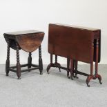 A Victorian mahogany sutherland table, 91cm,