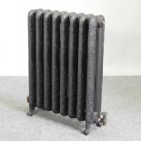 A Roca reproduction antique style cast iron radiator,