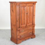 A modern hardwood side cabinet,