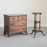 A George III style mahogany bachelor's chest, 71cm,