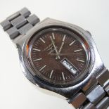 A Longines steel cased automatic wristwatch,