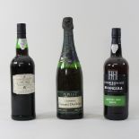 Two bottles of vintage Madeira wine,