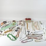 A collection of costume jewellery,