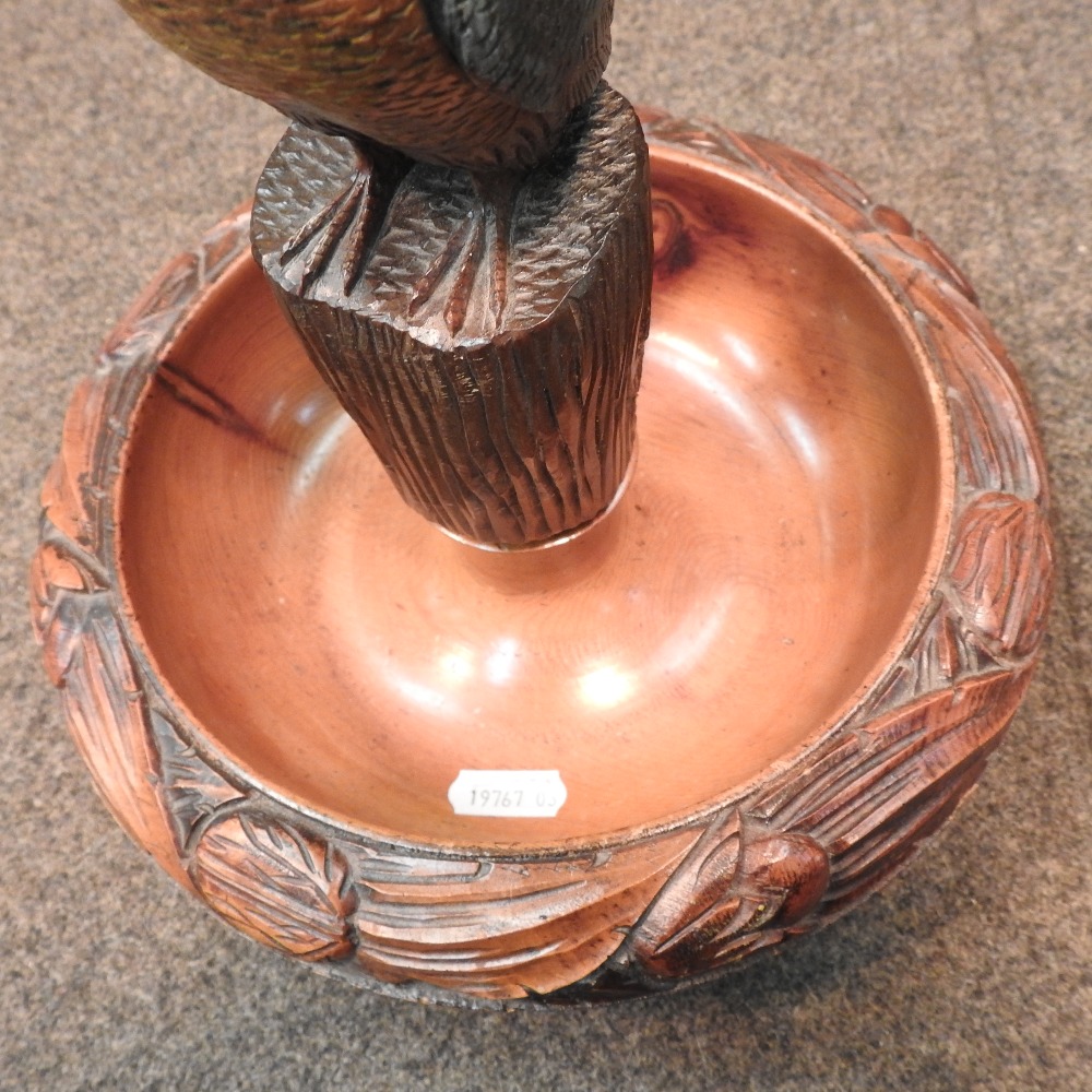 A burr walnut casket, together with a novelty nut cracker in the form of a parrot, - Image 2 of 8