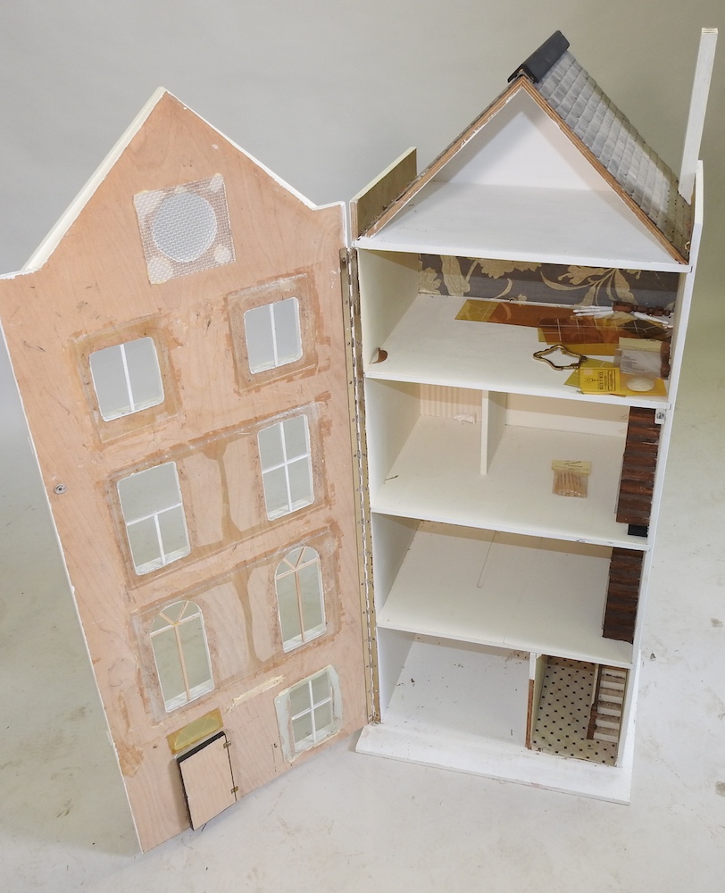 A white painted wooden doll's house, - Image 3 of 13