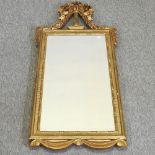A 19th style century gilt framed wall mirror,