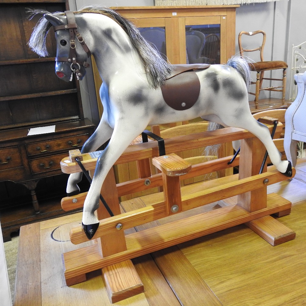 A small Haddon painted wooden rocking horse, - Image 11 of 19