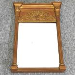 A 20th century gilt painted pier mirror,