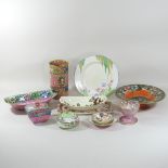 A collection of decorative china to include Maling,