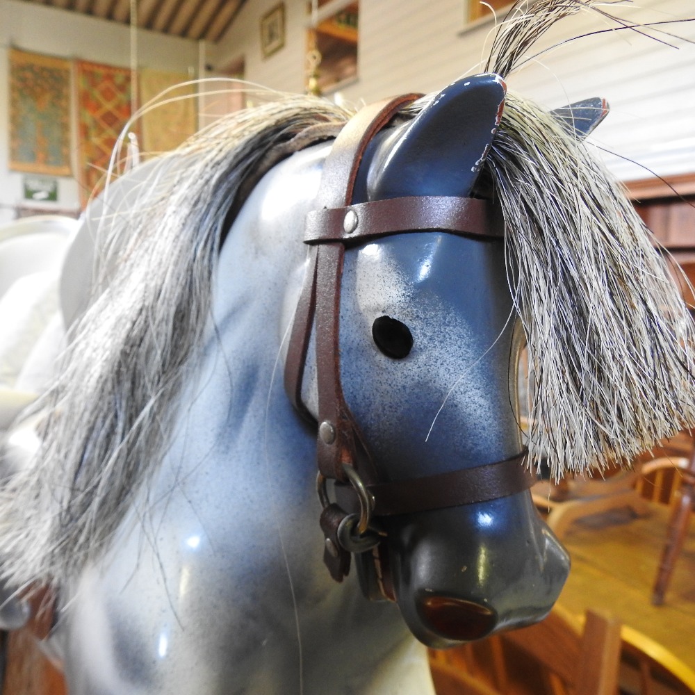 A small Haddon painted wooden rocking horse, - Image 6 of 19