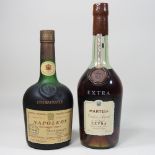 A bottle of Martell Cordon Argent Extra cognac, 70cl,