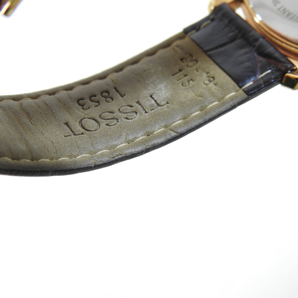 A Tissot gentleman's wristwatch, on a brown leather strap, - Image 4 of 5