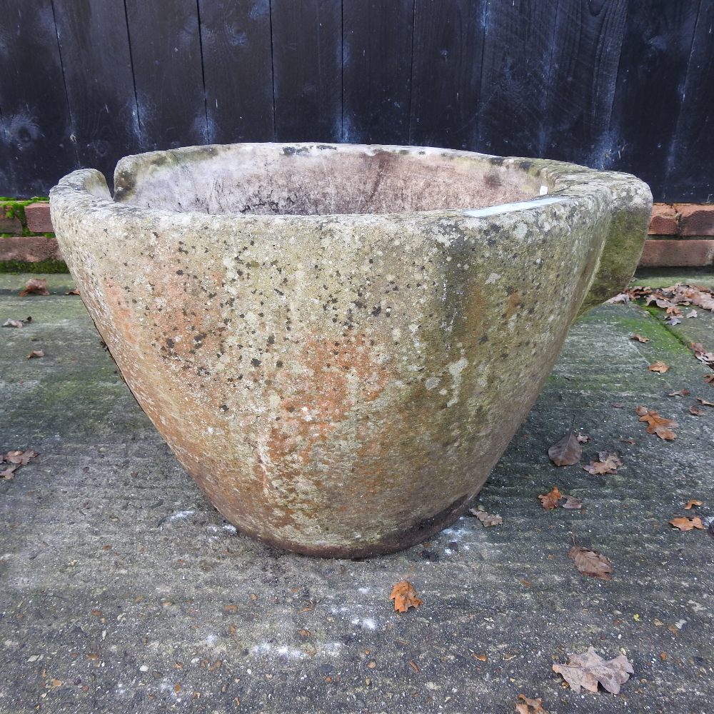 A marble mortar, of large proportions, - Image 3 of 8