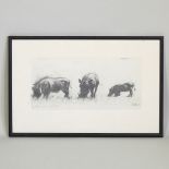 Philip Galley, contemporary, Study for Parade, signed and dated 04, pencil on paper,