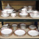 An extensive early 20th century KPM Berlin porcelain white dinner service,