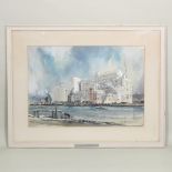 A J Middleton, 20th century, Spillers, Newcastle, signed and dated 62, watercolour,