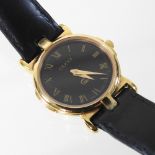 A 1980's Gucci ladies gold plated wristwatch,