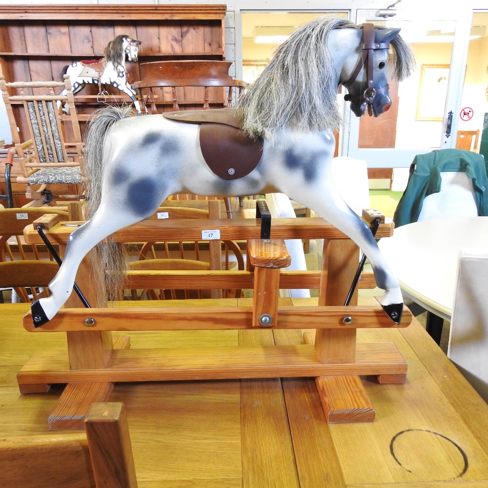 A small Haddon painted wooden rocking horse, - Image 3 of 19