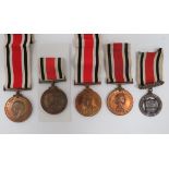 Four Various Special Constabulary Long Service Medals consisting George V example named ‚'Arthur