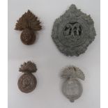 Small Selection of WW2 Plastic Economy Badges consisting Argyll and Sutherland Highlanders (