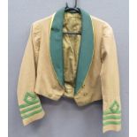 Post 1901 South African Constabulary Officer‚' Mess Jacket light brown melton, short jacket. Green