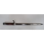 Imperial German Machine Gunner‚' Export Pattern Bayonet 14 1/2 inch, single edged blade with wide