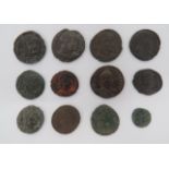 Small Selection of Roman Coins consisting 4 x Magentius AD 350 -353, various designs ... 5 x