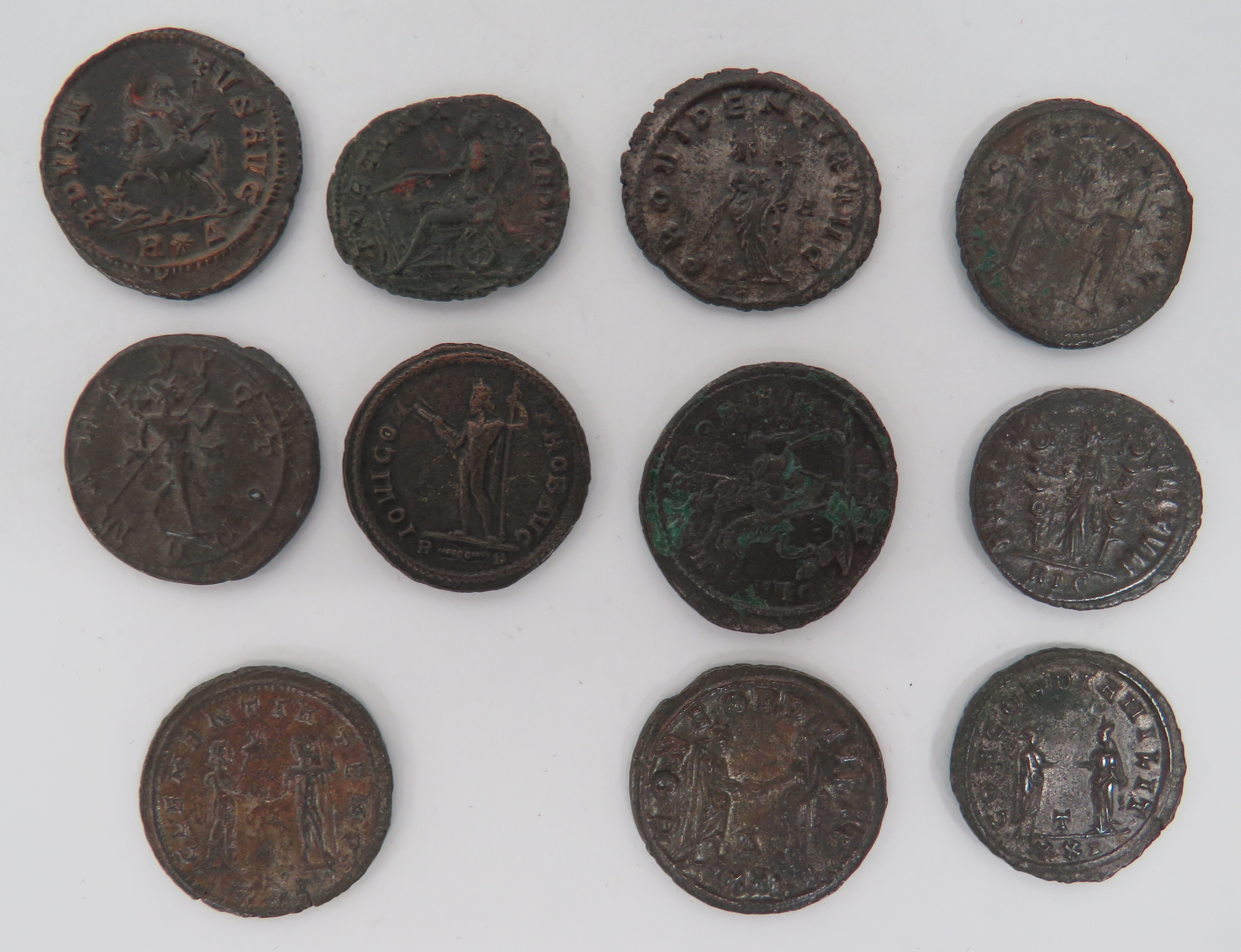 Selection of Roman Coins including 8 x Probus AD 276-282 , various mints ... Silver Florianus AD 276 - Image 2 of 2