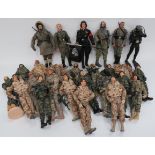 Good Selection of Action Man Style Figures including WW2 German soldier in cold weather uniform.