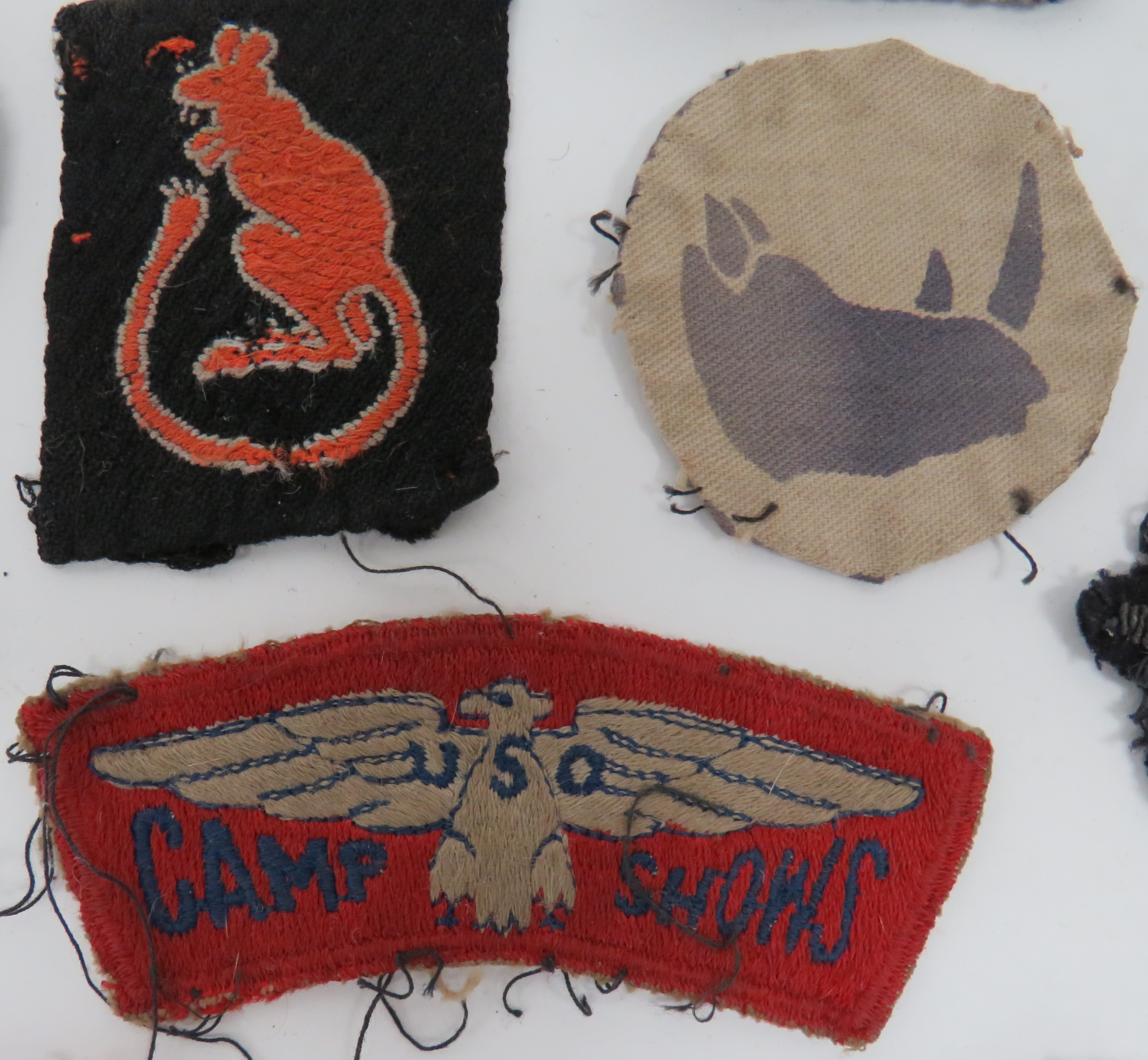 Small Selection of Formation and Other Badges formation include embroidery 9th Armoured Div ... Bevo - Image 2 of 2