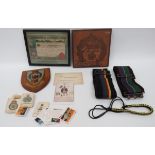Small Selection of Various Items consisting Queen Alexandra 1915 Red Cross card and envelope ...