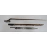 British P1876 Socket Bayonet 22 inch, hollow ground, triangular form blade. Forte with Ordnance