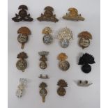 Small Selection of Various Fusilier Badges including bi-metal Royal Munster Fus ... Bronzed