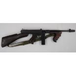 Deactivated American Model 1928 A1 Thompson Sub Machine Gun .45 cal, 13 3/4 inch, blued steel,