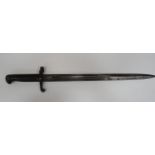 British P1887 MKI Martini Henry Sword Bayonet 18 1/4 inch, single edged blade with sharpened back