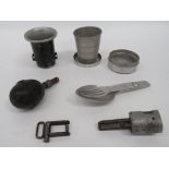 Selection of Various German Items consisting WW1 inert egg grenade, complete with inert top