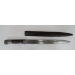 Imperial German Seitengewehr M1914 Bayonet 12 1/4 inch, single edged blade. Wide fuller. Forte