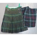 Gordon Highlanders Kilt and HLI Trews Gordon Highlanders tartan pleated kilt. The top secured by