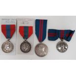 Small Selection of Various Medals consisting Delhi Durbar 1911 silver medal, unnamed ... 1911